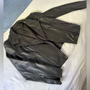 Halogen Leather Moto Jacket
